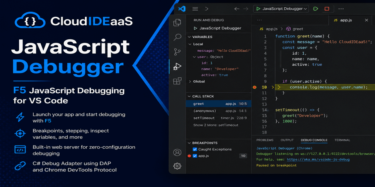 cloudideaas-vscode-debugger