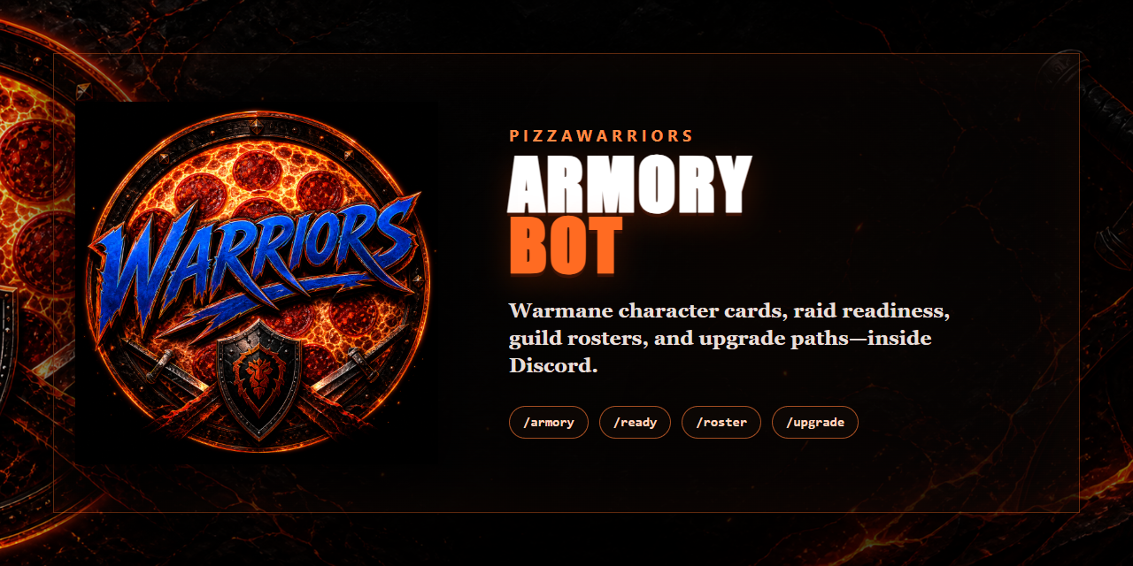 PizzaWarriors-Armory-Bot