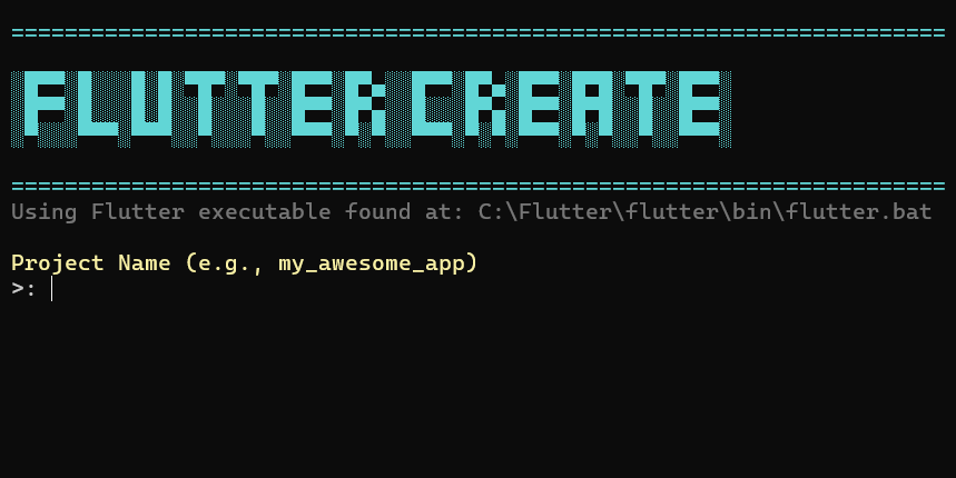 flutter_create_powershell
