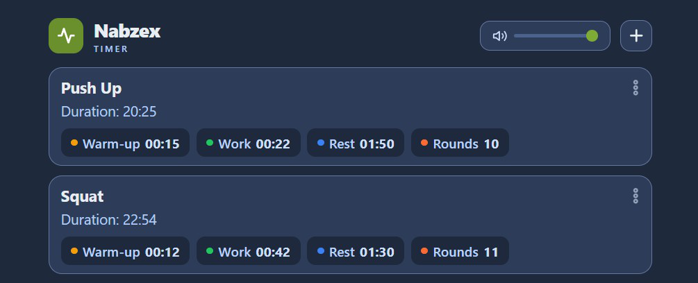 Nabzex-Workout-Timer