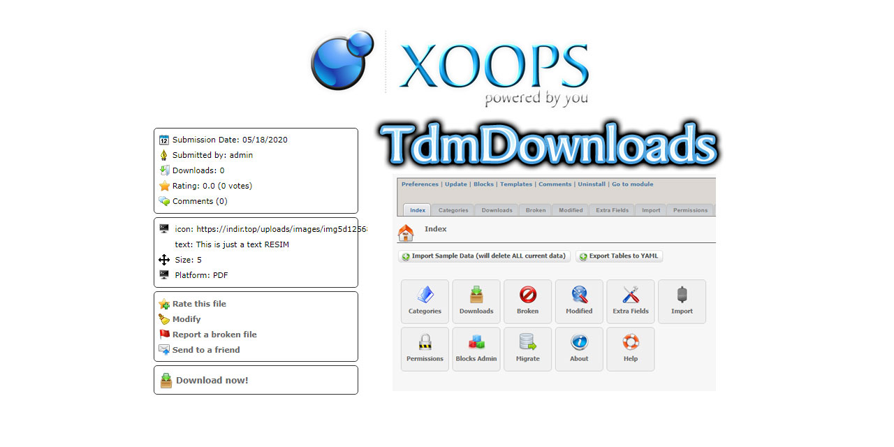 GitHub - XoopsModules25x/tdmdownloads: Creates a downloads section ...