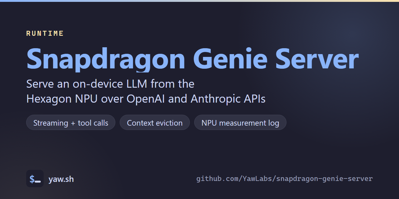 snapdragon-genie-server