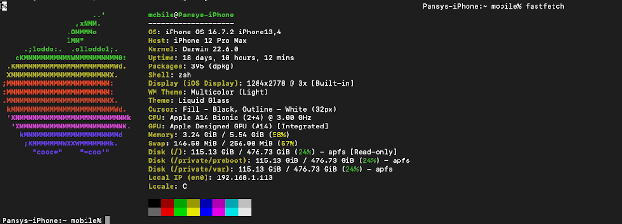 fastfetch-ios