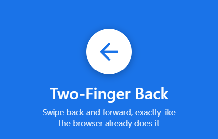 Two-Finger-Back