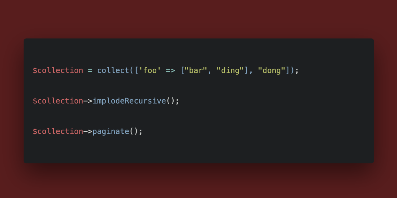 Collection Macros for Laravel Nova header image.