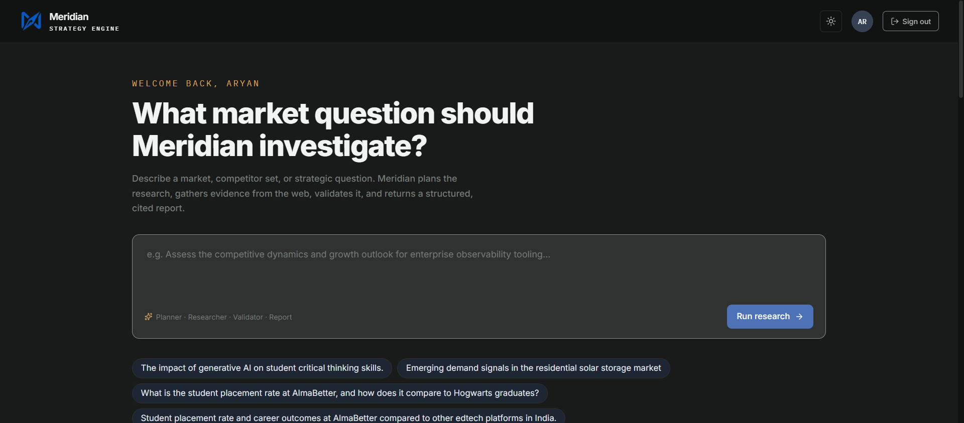 Meridian-AI-Market-Research-Strategy-Engine