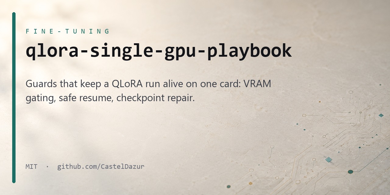 qlora-single-gpu-playbook