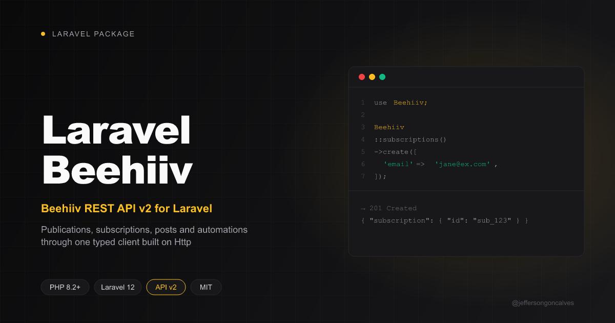 laravel-beehiiv