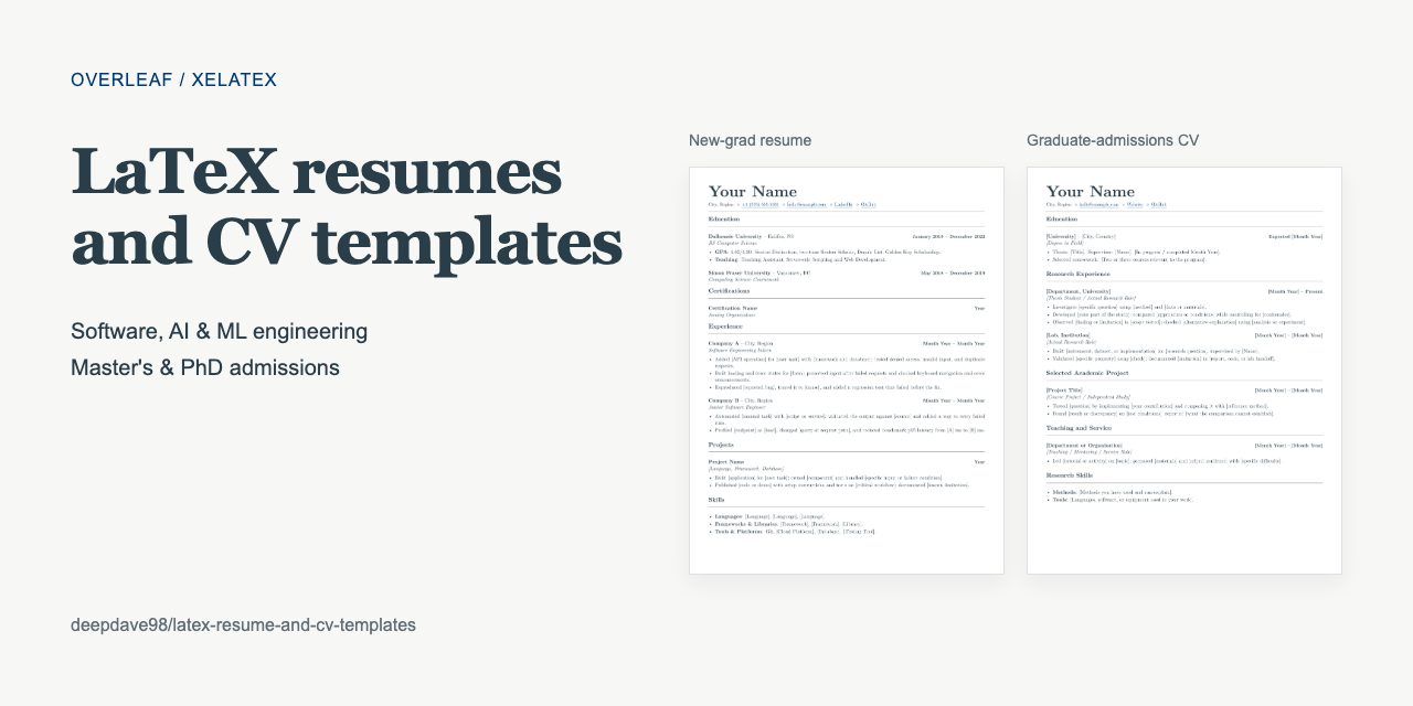 latex-resume-and-cv-templates