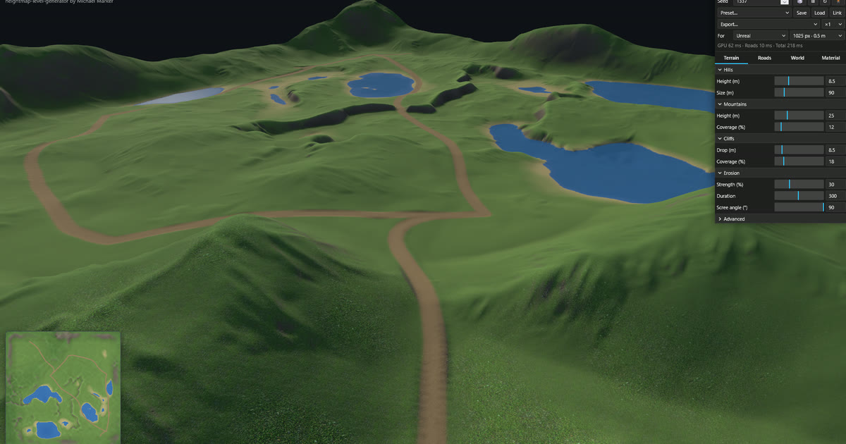 heightmap-level-generator