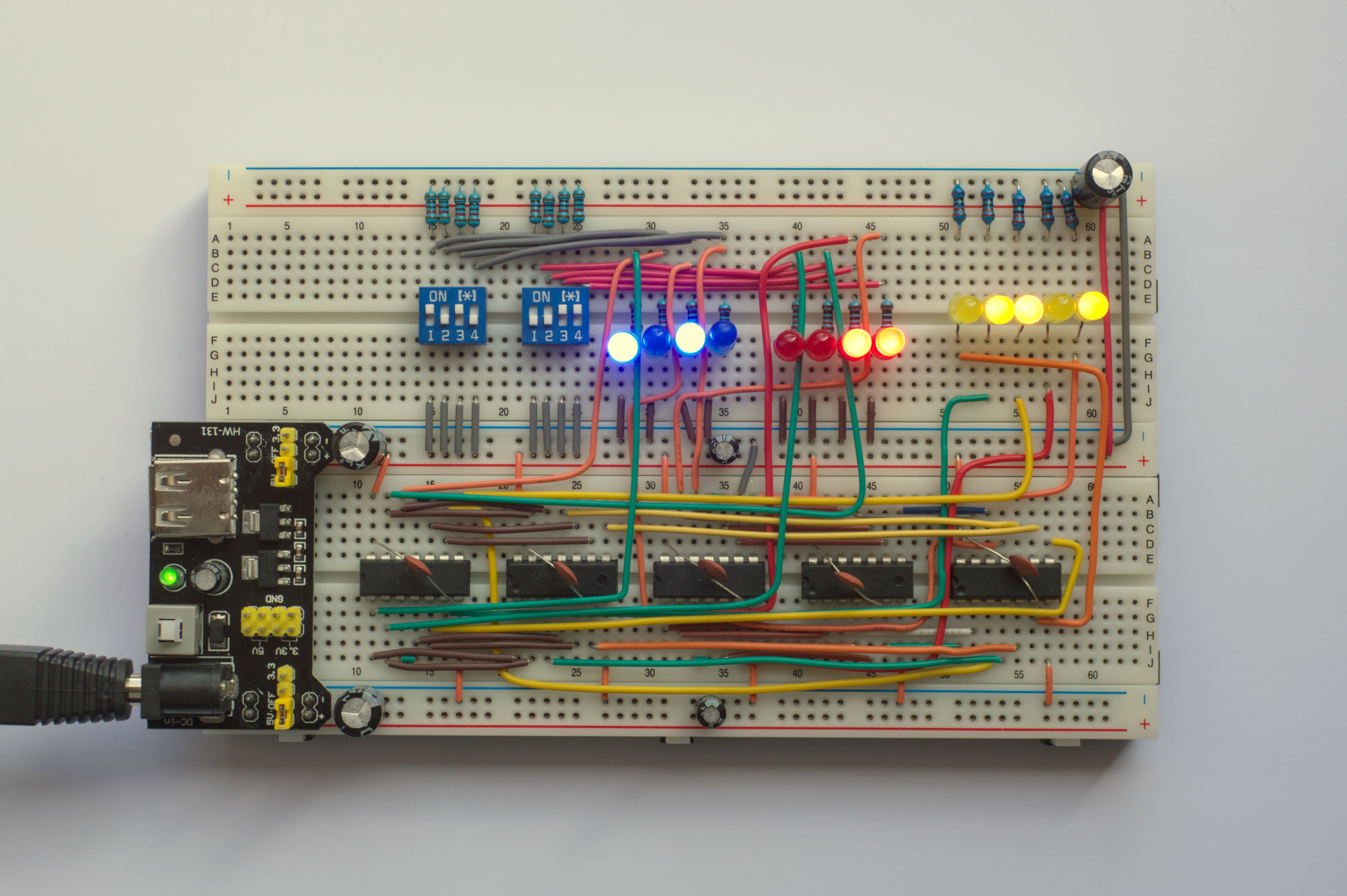 4-bit-breadboard-full-adder