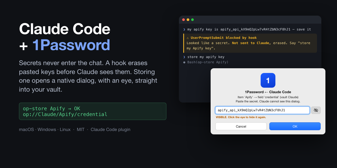 Claude-1Password