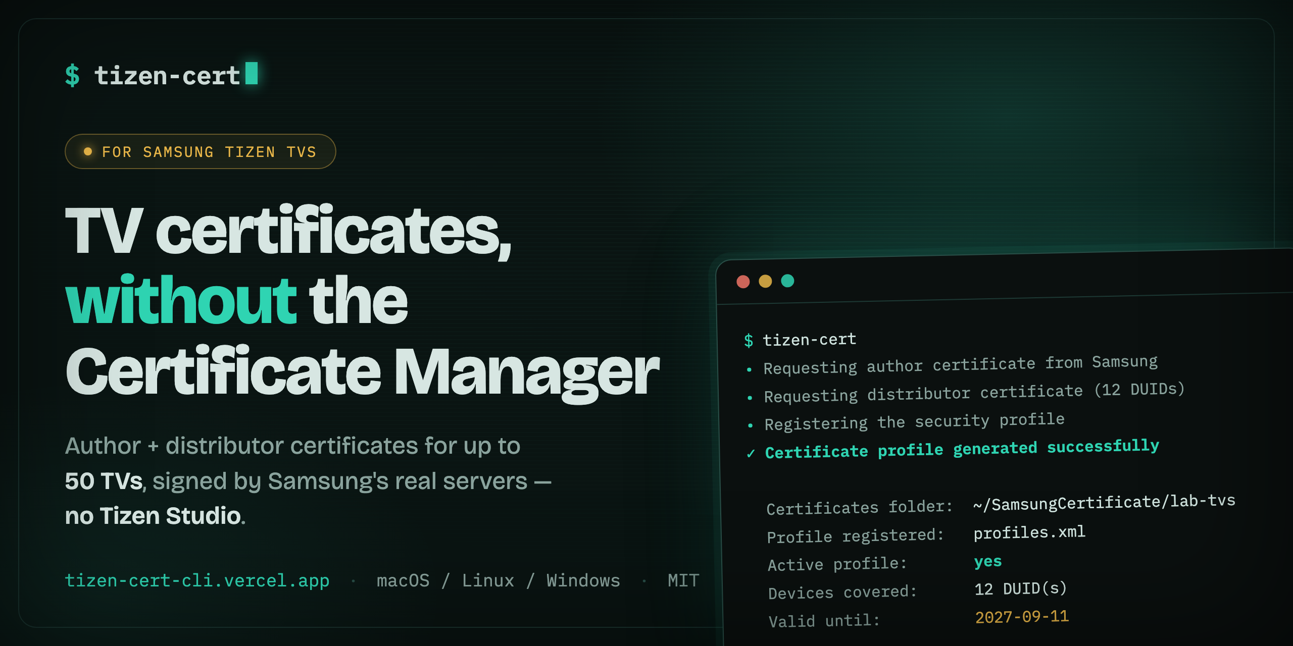 tizen-cert-cli