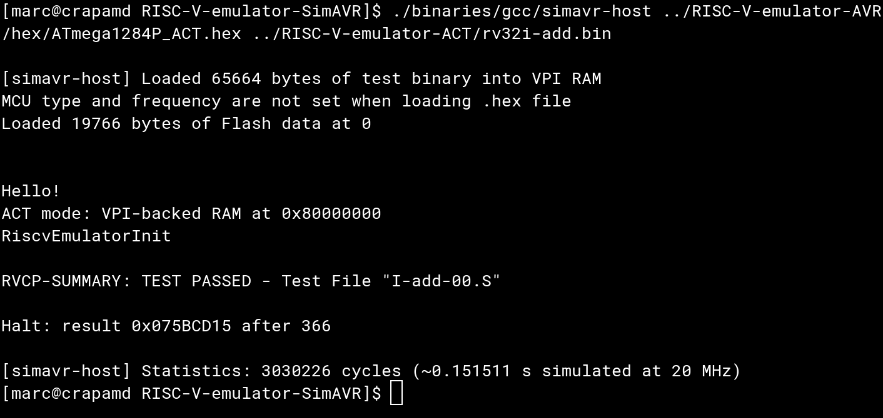 RISC-V-emulator-SimAVR