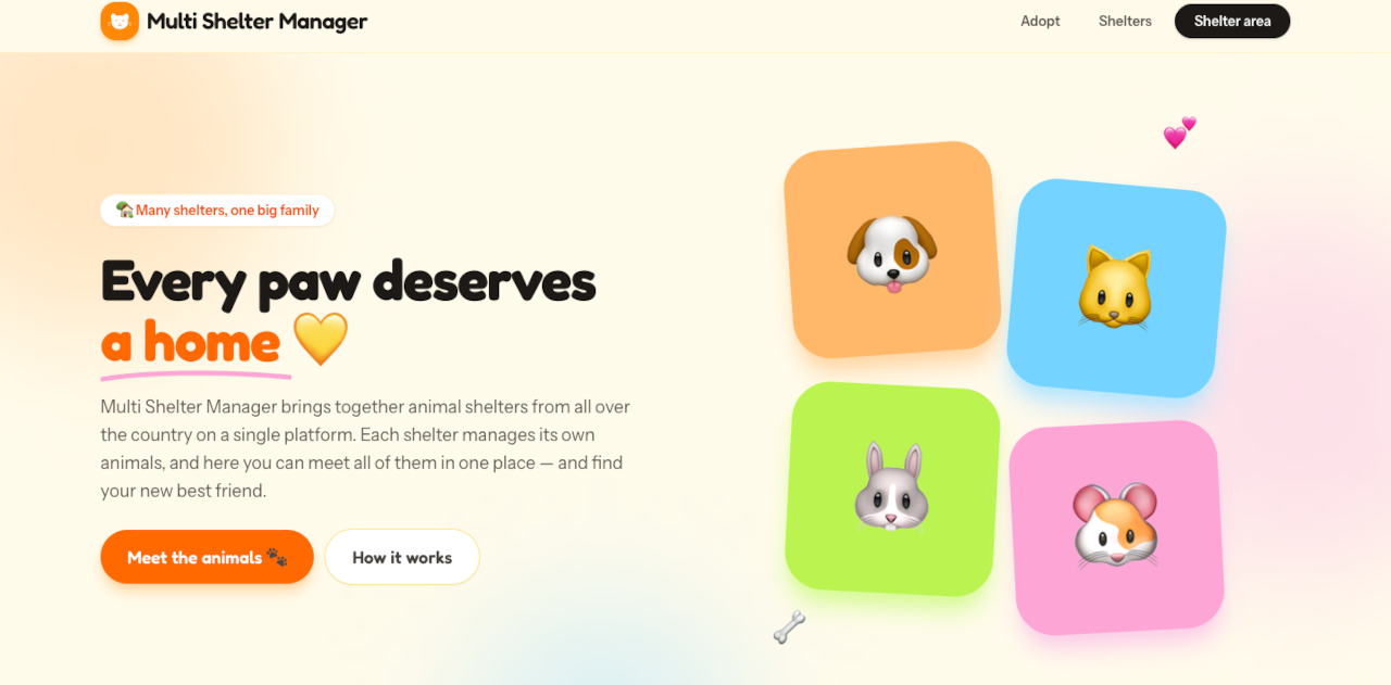 multi-shelter-manager
