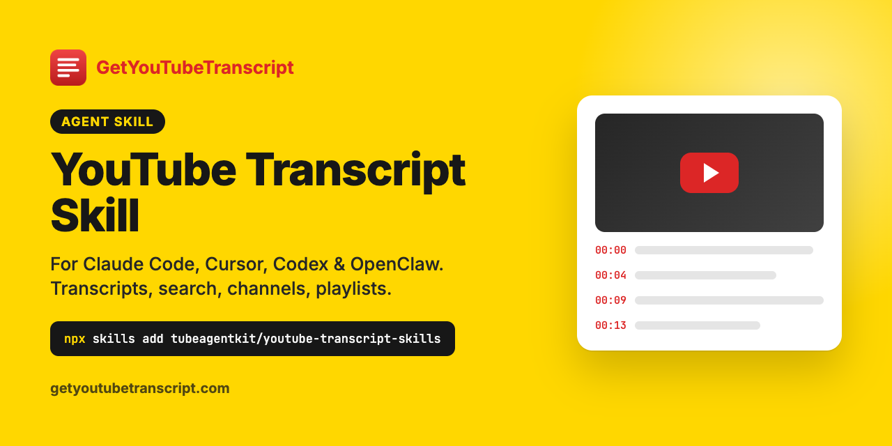 youtube-transcript-skills