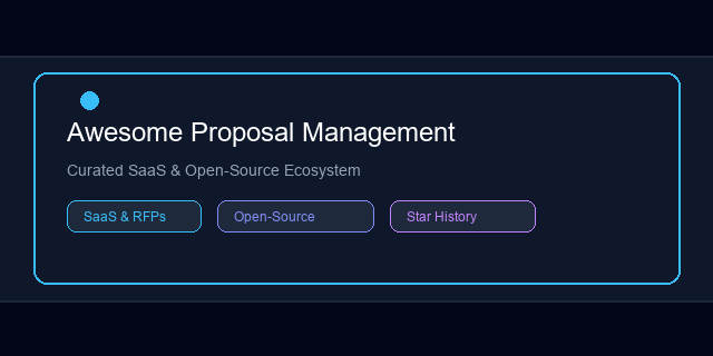 Awesome-Proposal-Management