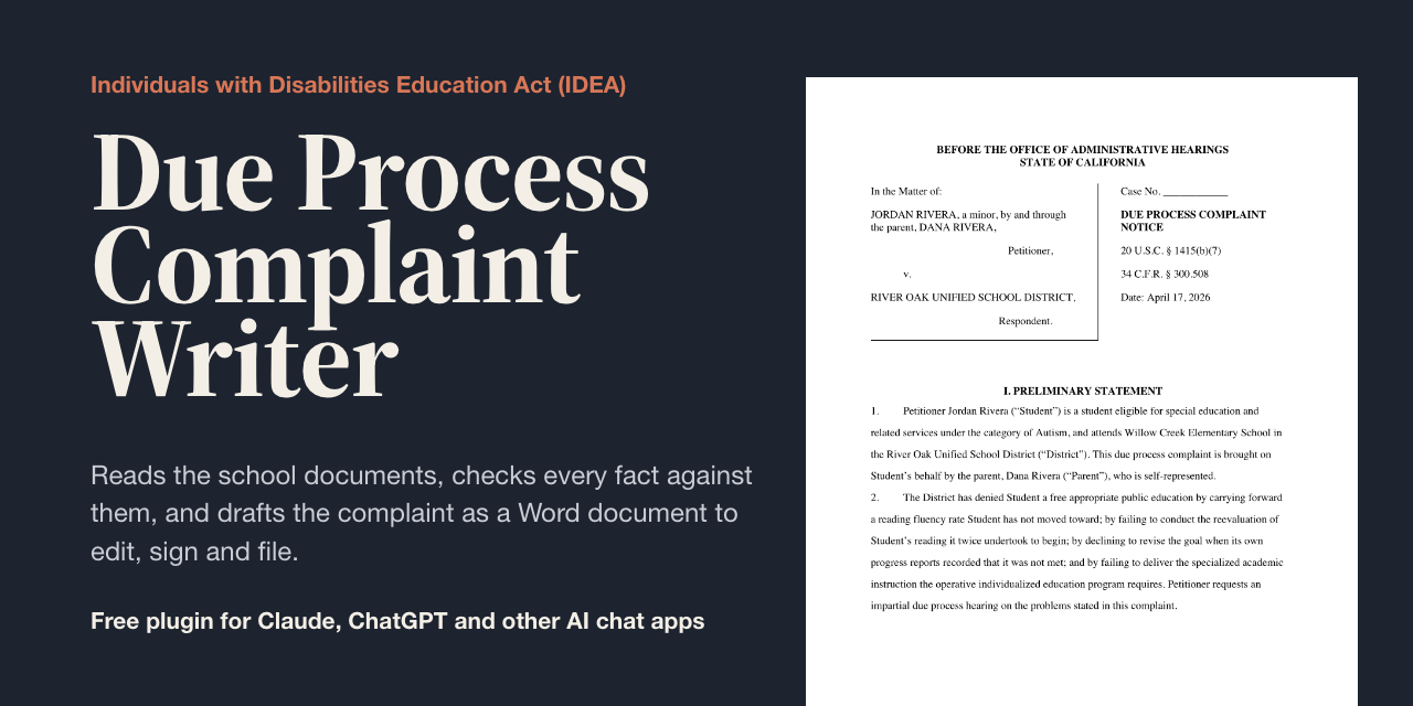 special-education-due-process-complaint