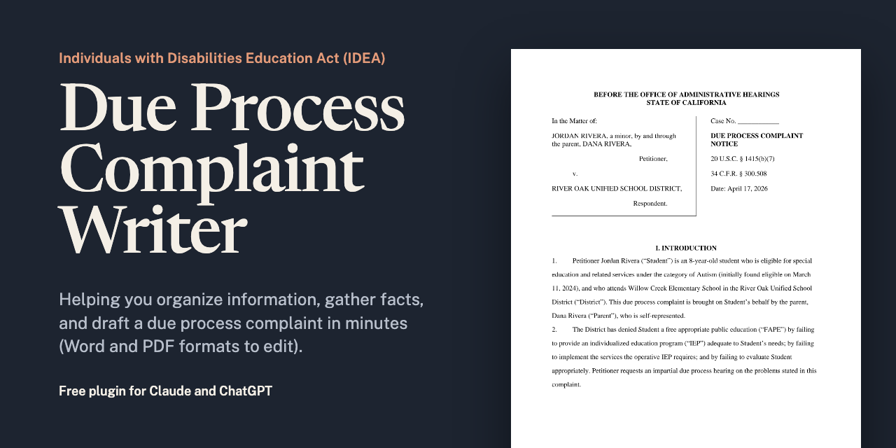 special-education-due-process-complaint