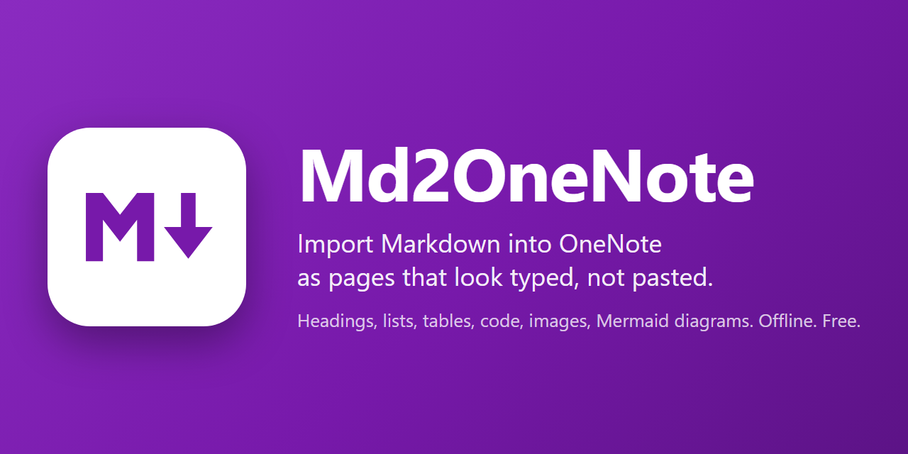 Md2OneNote