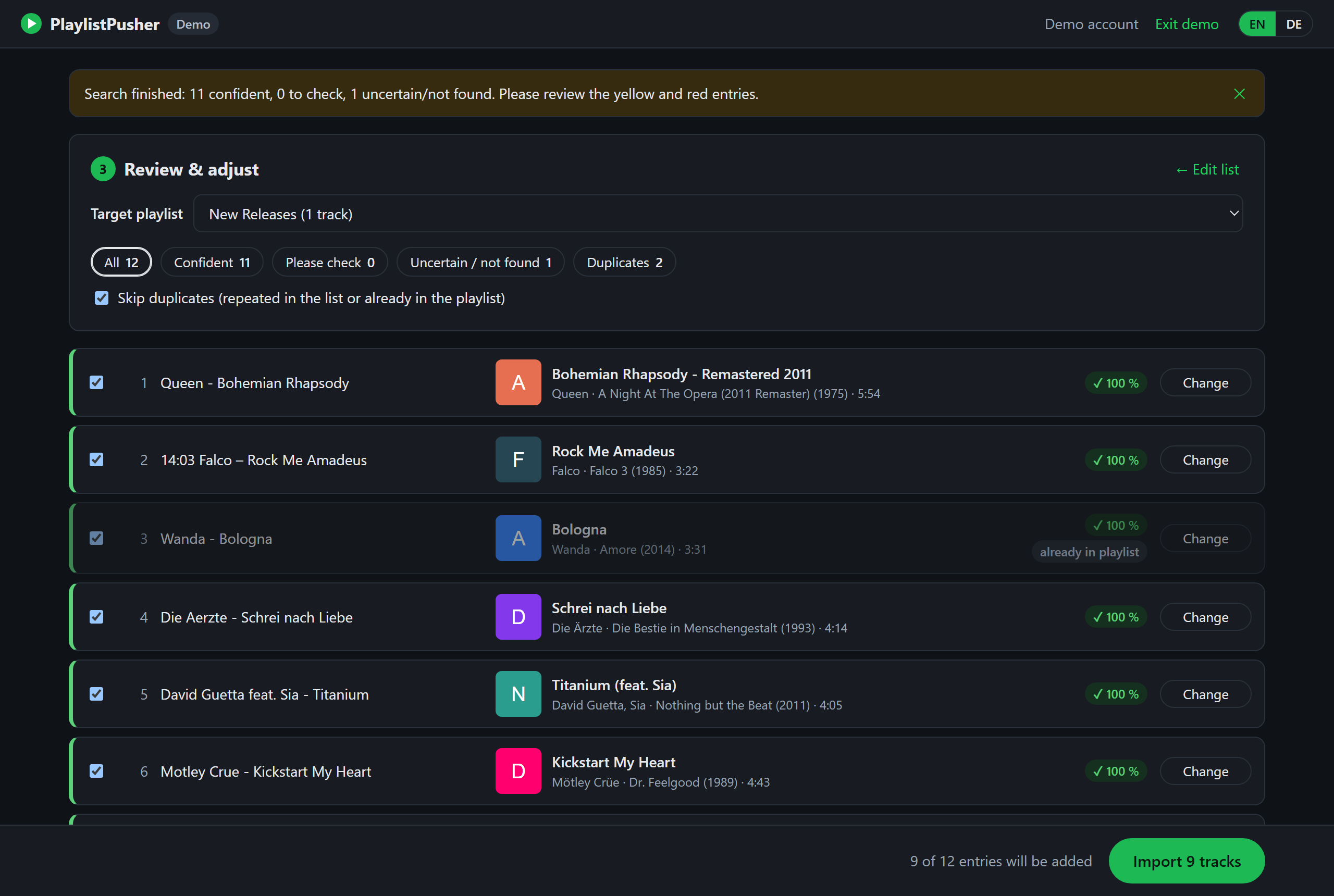 PlaylistPusher