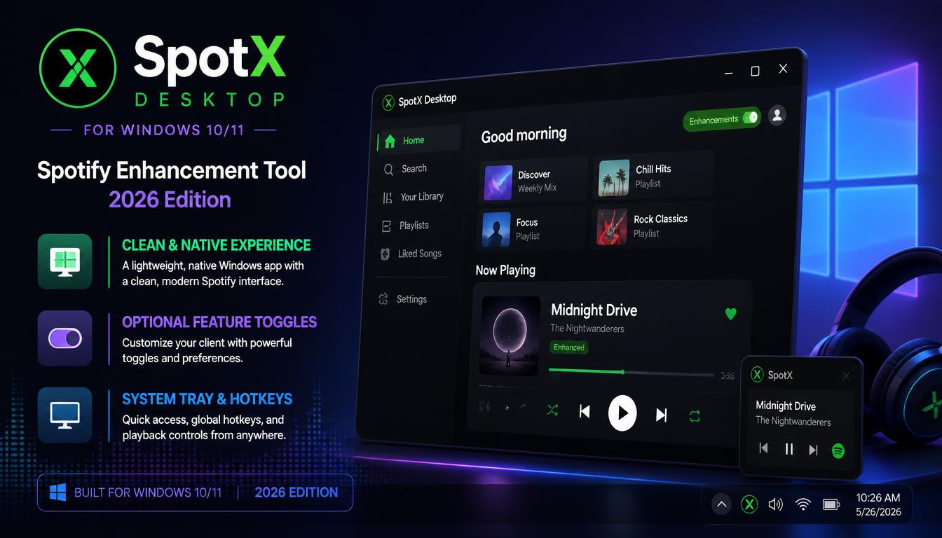 SpotX-Desktop-for-Windows-10-11-Spotify-Enhancement-Tool-2026-