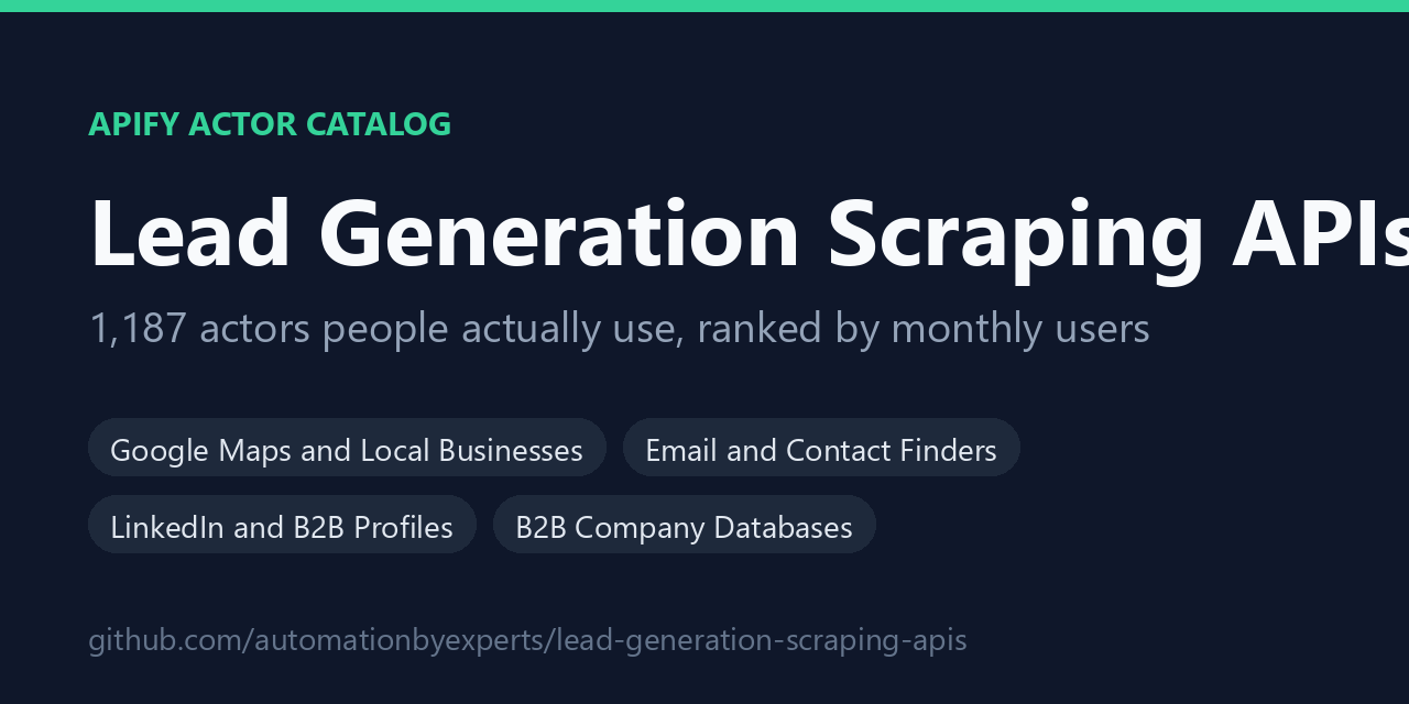 lead-generation-scraping-apis