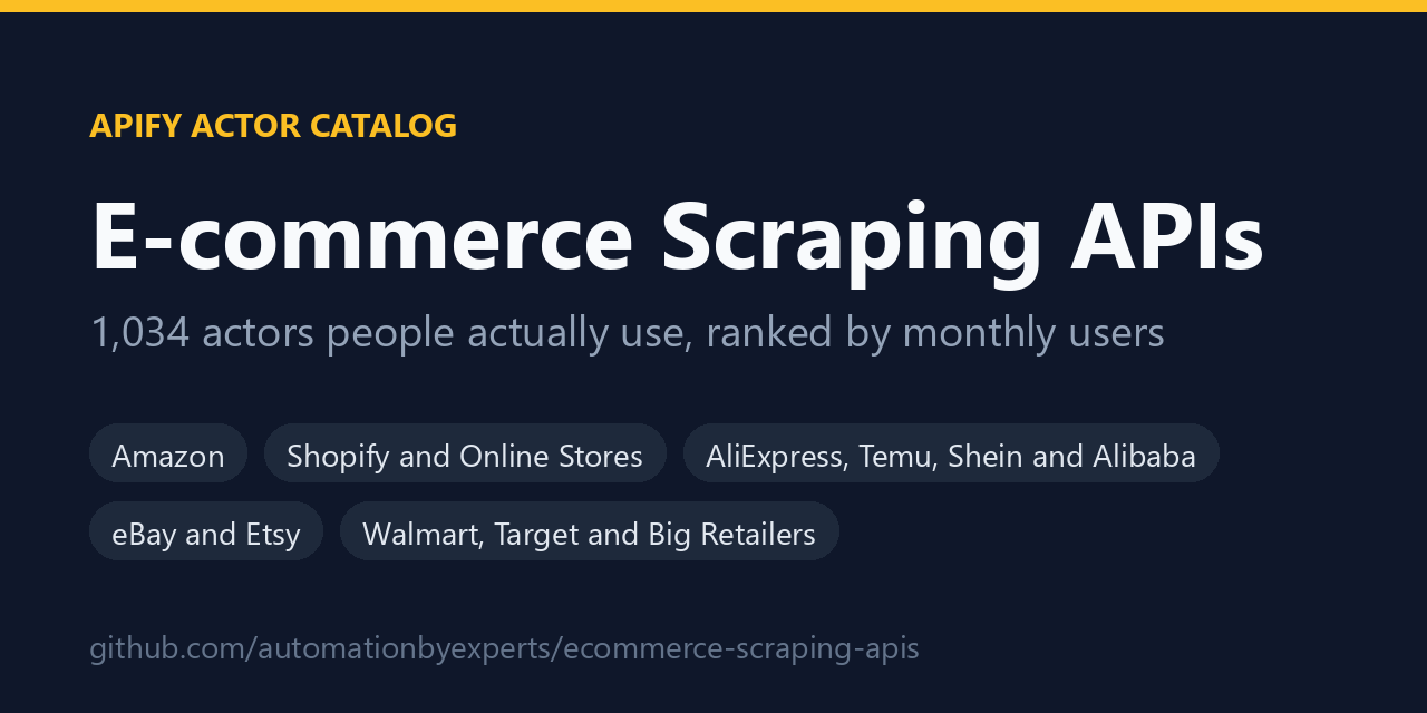ecommerce-scraping-apis