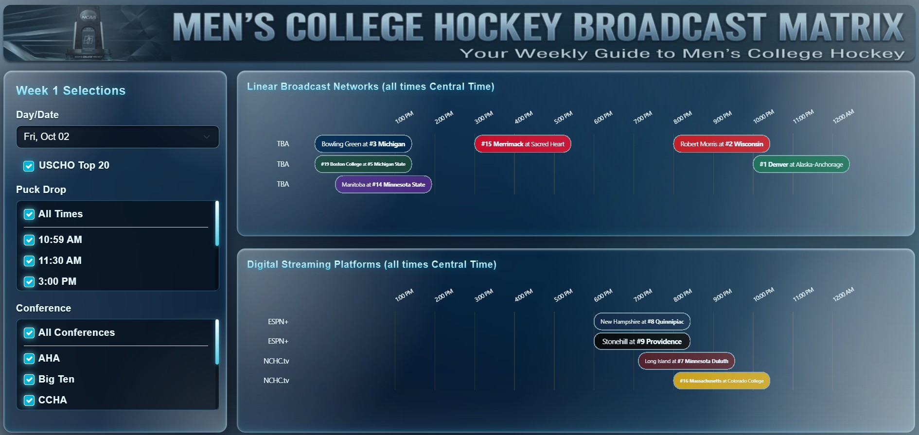 College-Hockey-Viewing-Schedule