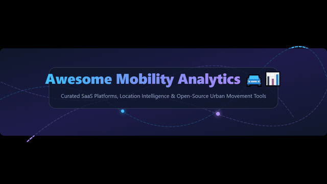 Awesome-Mobility-Analytics