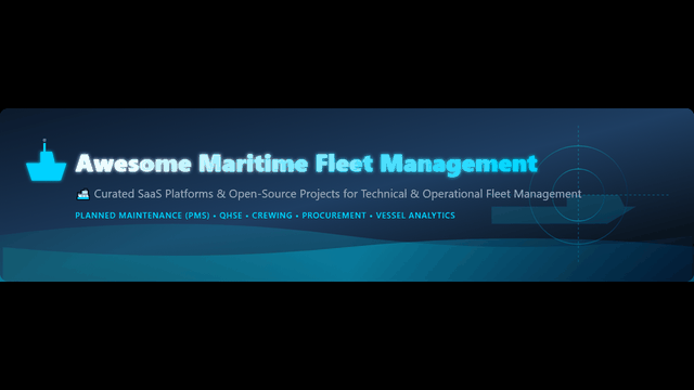 Awesome-Maritime-Fleet-Management