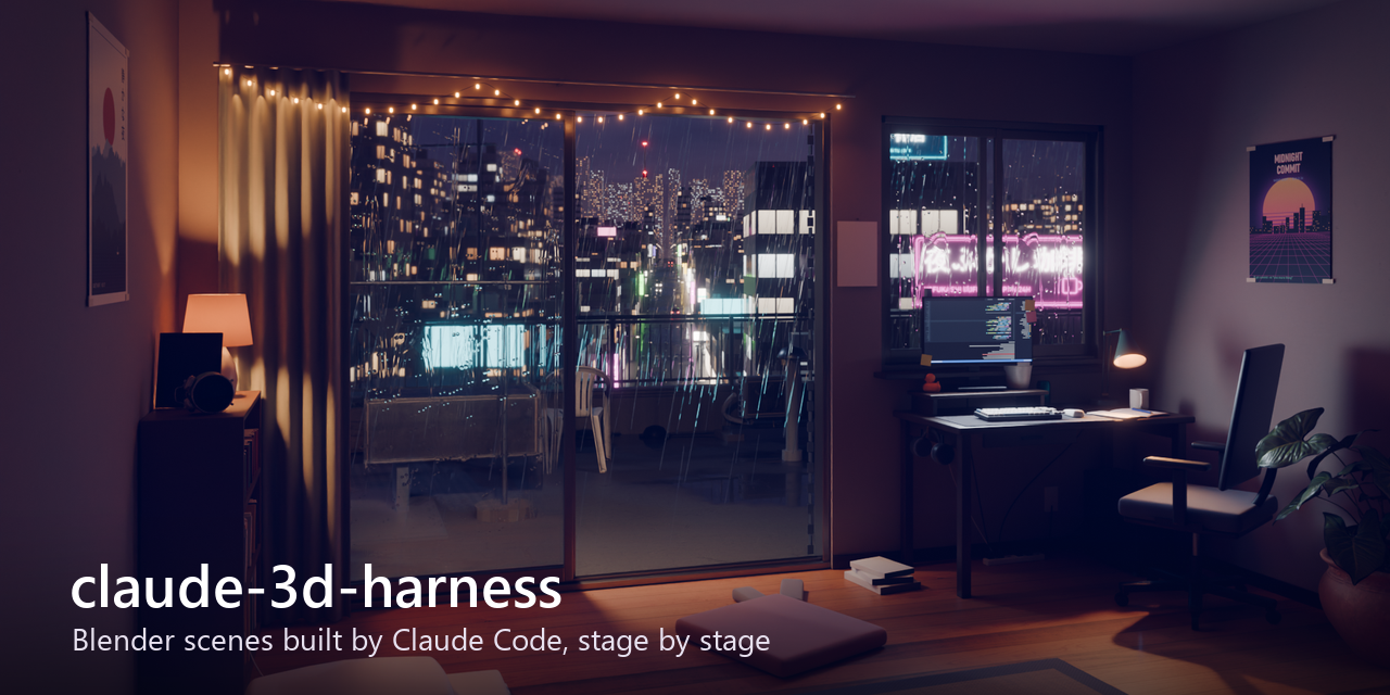 claude-3d-harness
