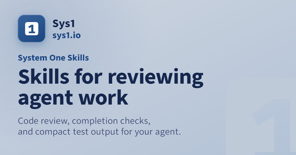 system-one-skills