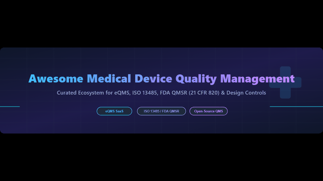 Awesome-Medical-Device-Quality-Management