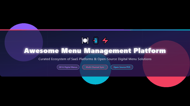 Awesome-Menu-Management-Platform