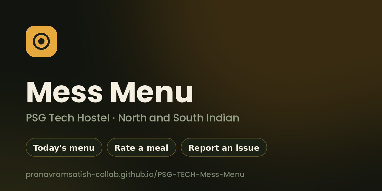 PSG-TECH-Mess-Menu