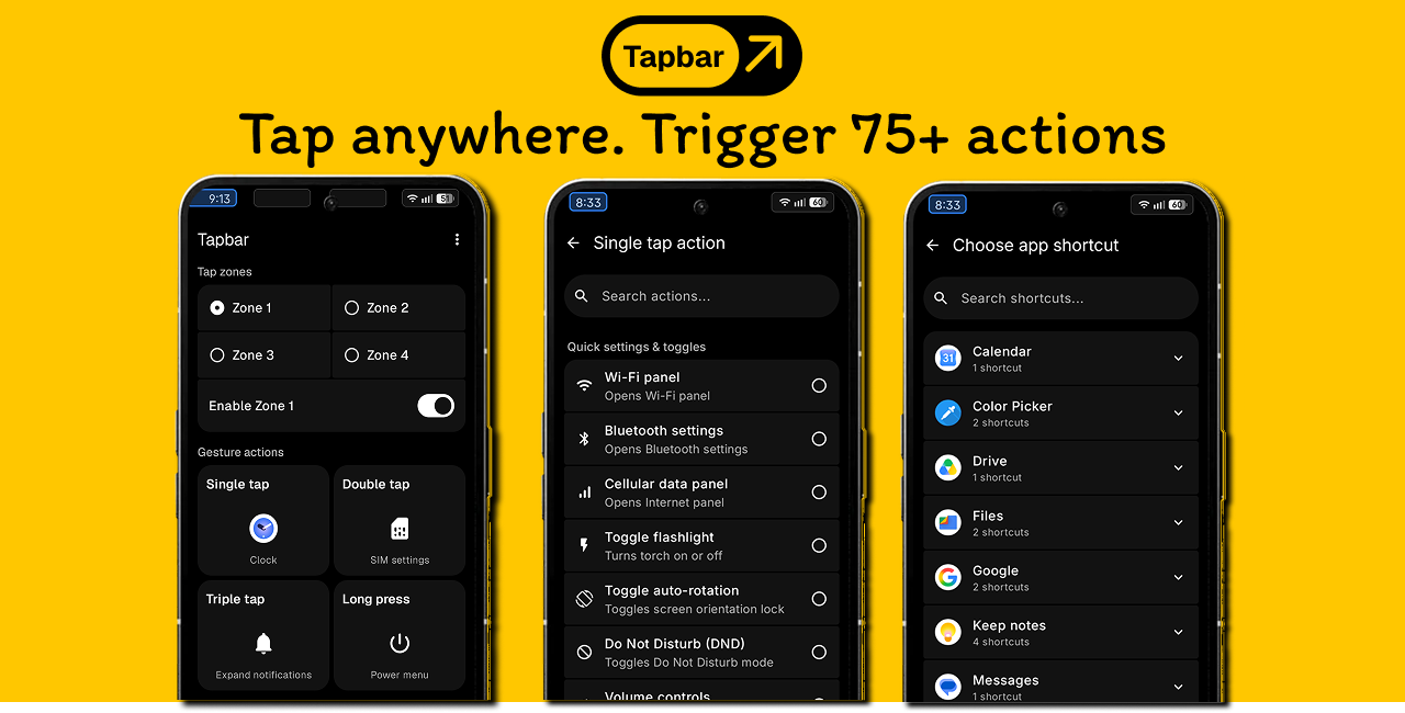 Tapbar