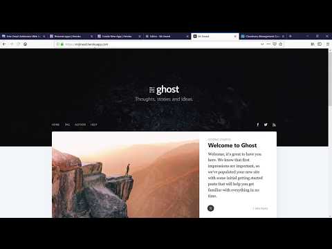 ghost-on-heroku