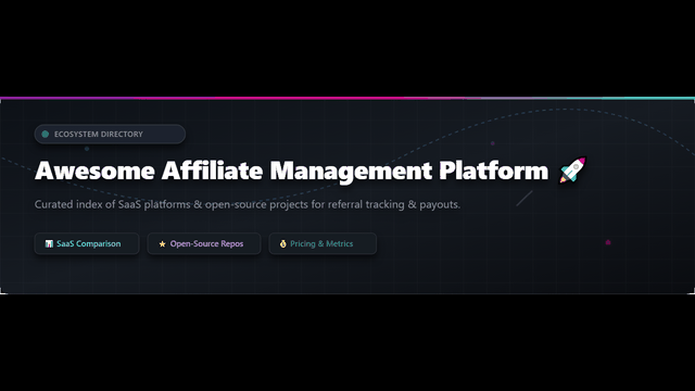 Awesome-Affiliate-Management-Platform