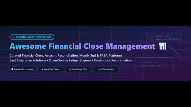 Awesome-Financial-Close-Management