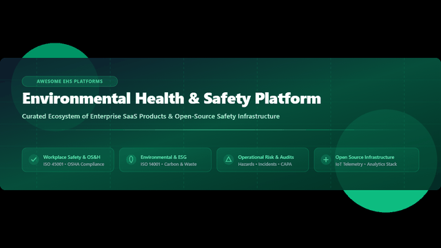 Awesome-Environmental-Health-n-Safety-Platform