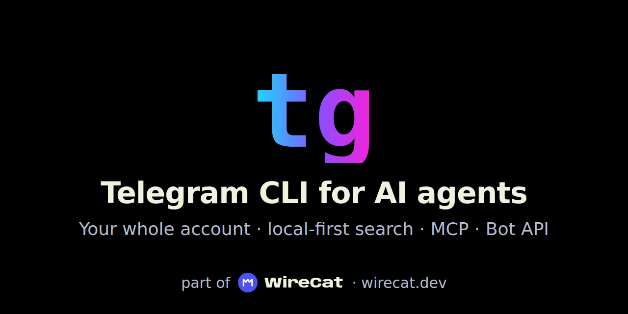 Social preview image for WireCatLabs/tg-cli