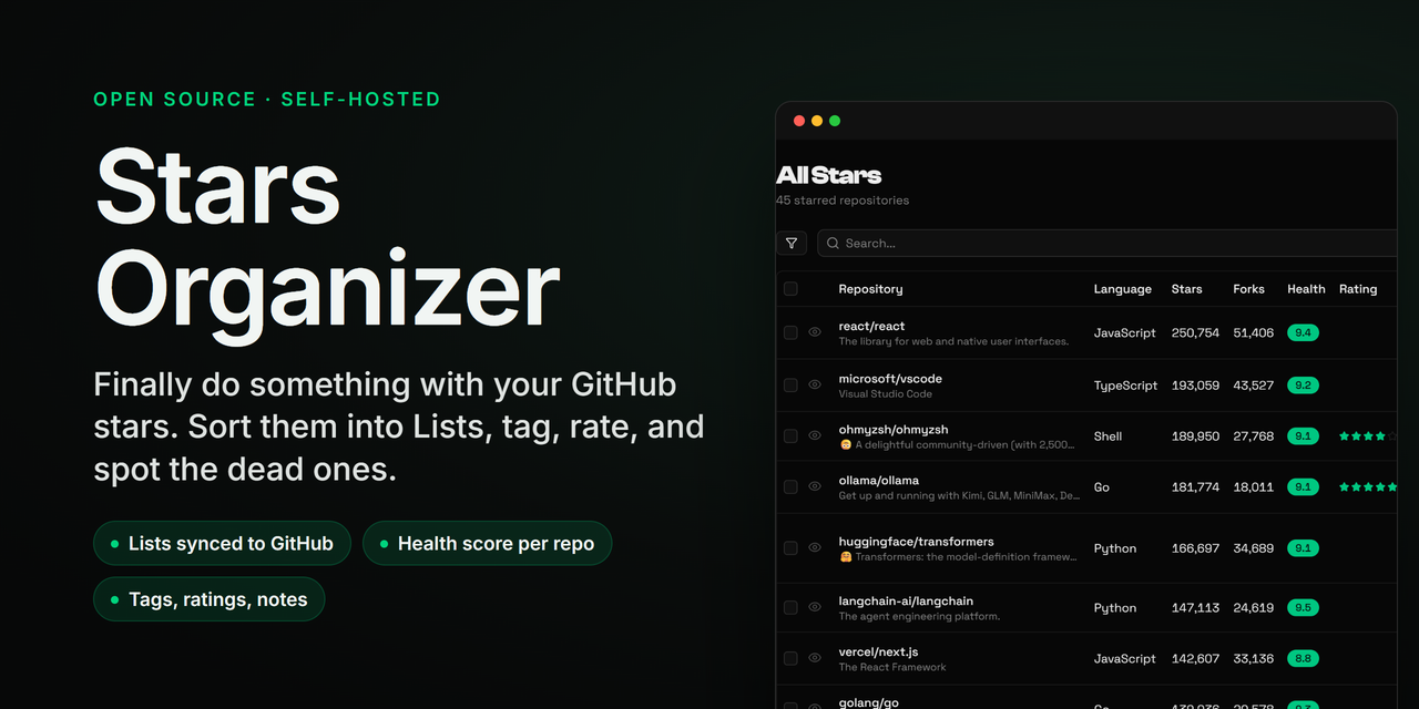 github-stars-organizer