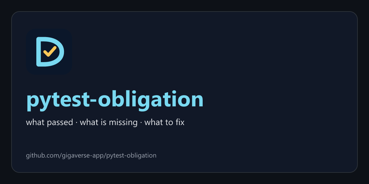 pytest-obligation