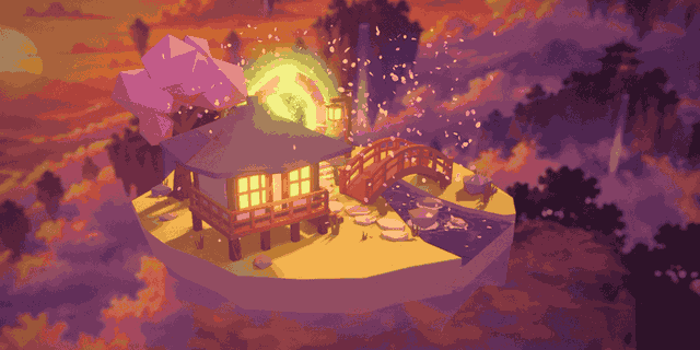 threejs-japanese-floating-diorama