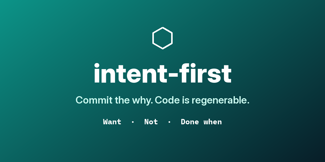 intent-first