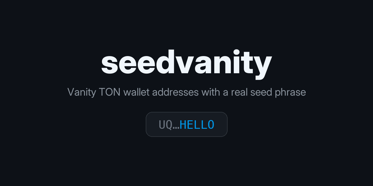 seedvanity