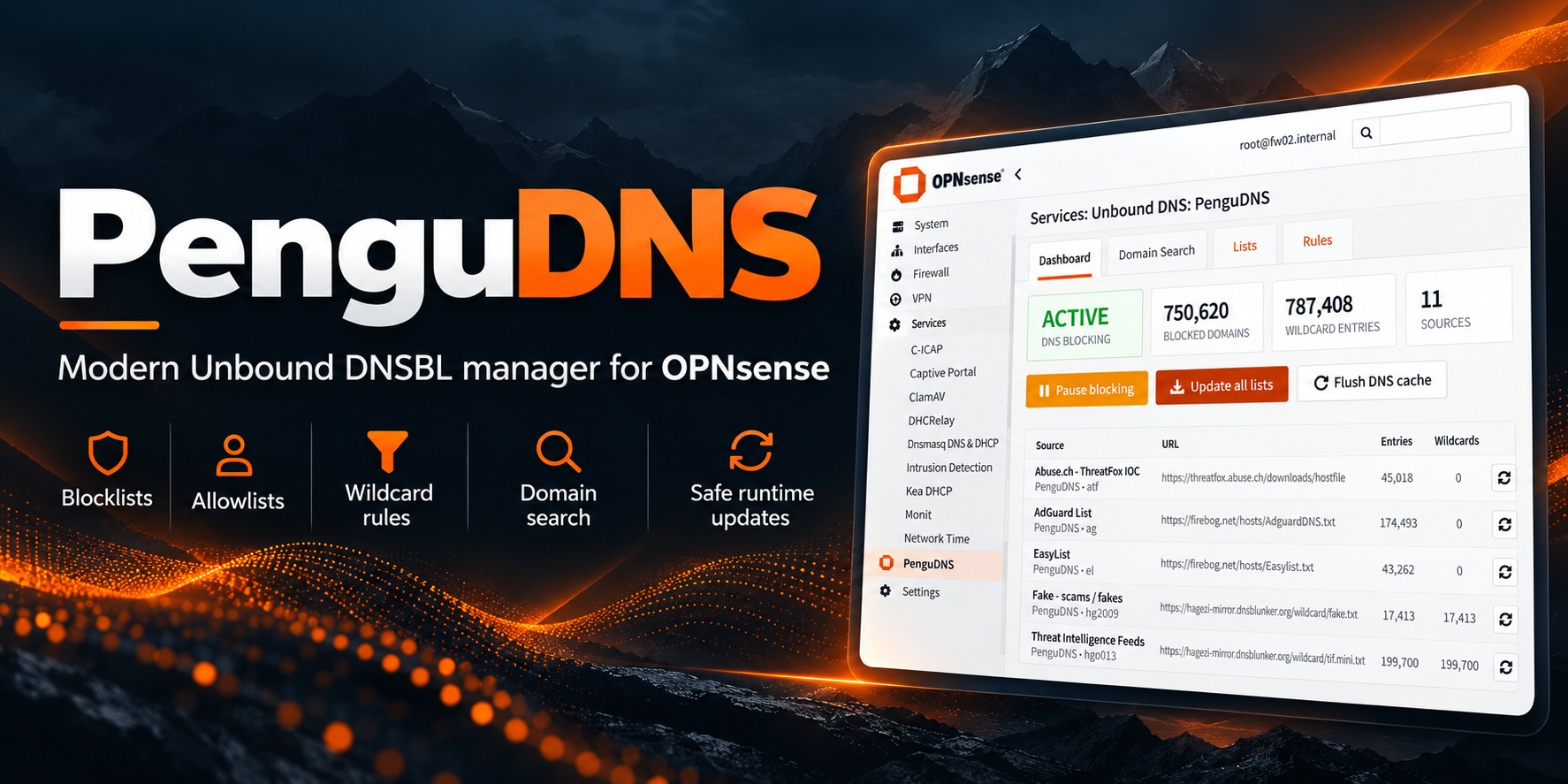 PenguDNS-OPNsense-Unbound-DNSBL