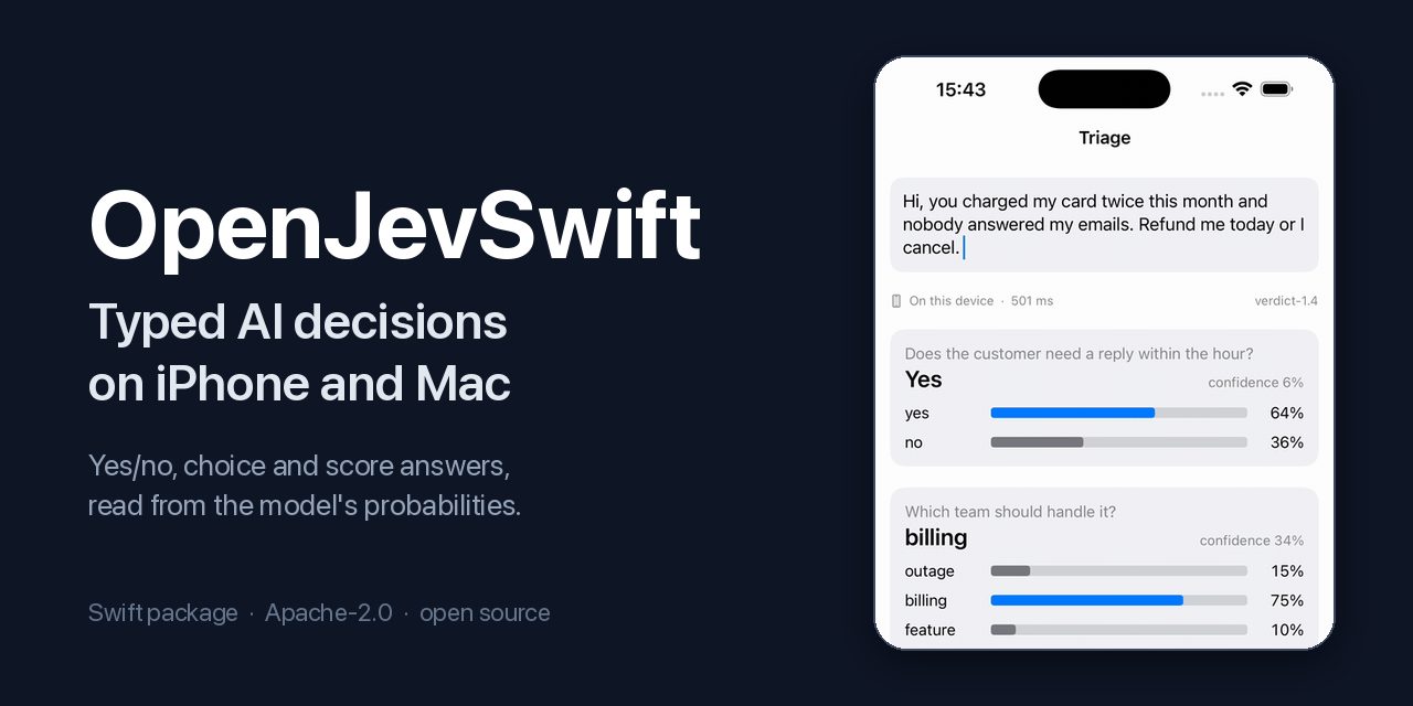 OpenJevSwift
