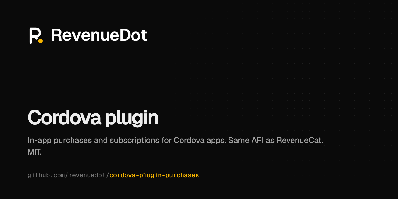 cordova-plugin-purchases